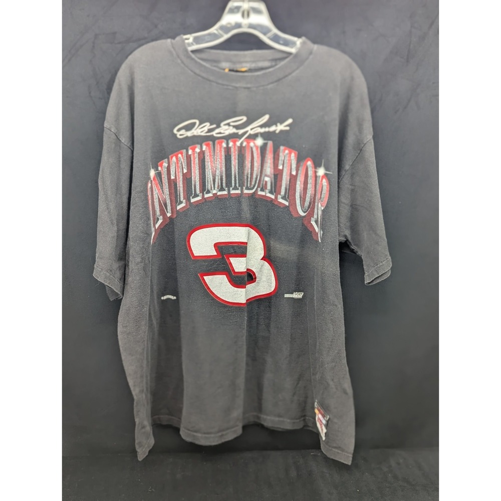 VTG Black Nutmeg Men's Dale Earnhardt Shirt "The Intimidator" #3 Size XL Nascar
